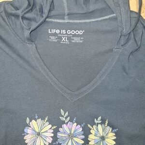 NWT Life Is Good LS Hooded Tee - XL